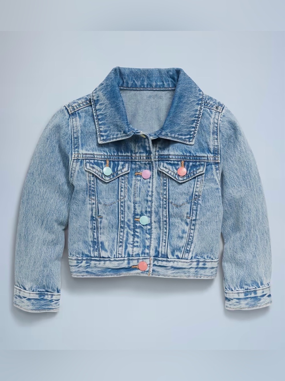 Old Navy Cropped Trucker Denim Jacket Blue 2T NWT